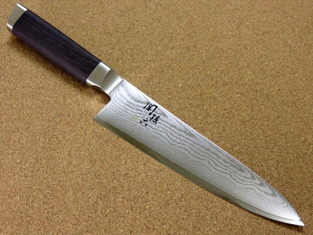 Japanese KAI SEKI MAGOROKU Kitchen Gyuto Chef Knife 180mm 7" Damascus SEKI JAPAN
