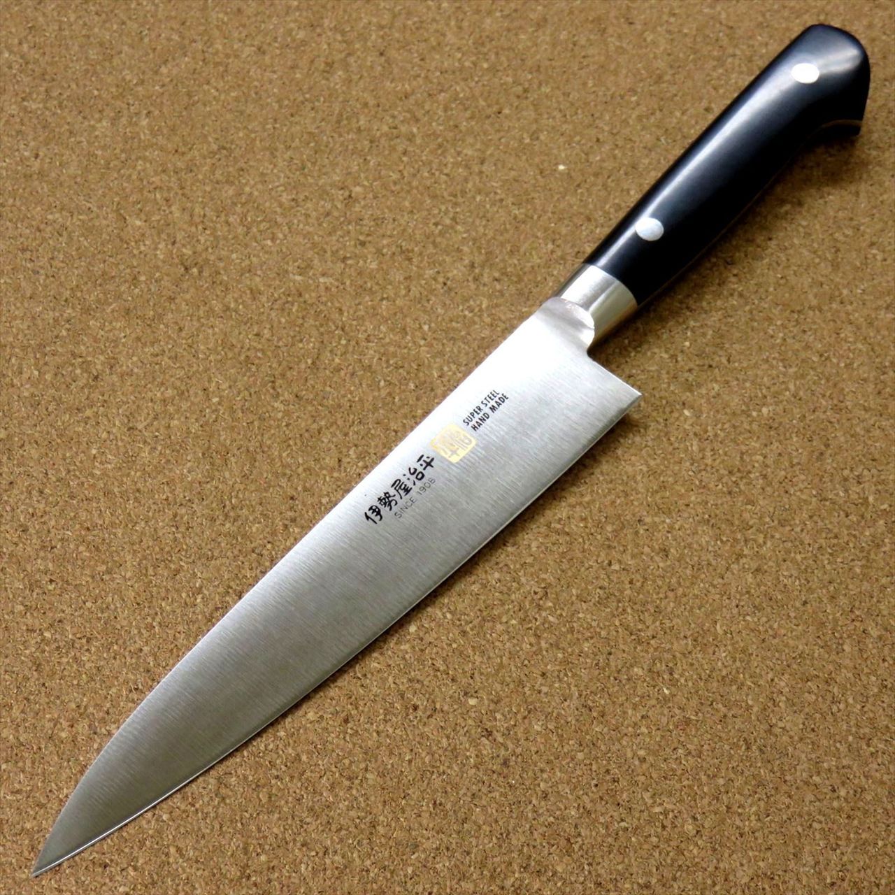 Japanese SETO ISEYA-F Kitchen Utility Knife 5.9 inch Micarta Bolster SEKI JAPAN