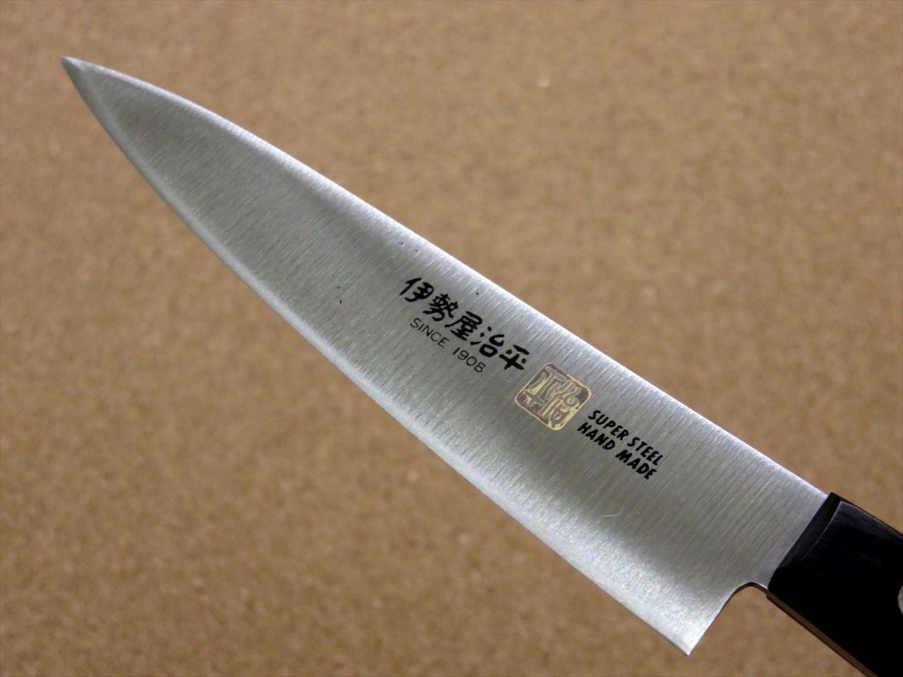 Japanese SETO ISEYA-D Kitchen Petty Utility Knife 4.7" Black packer SEKI JAPAN
