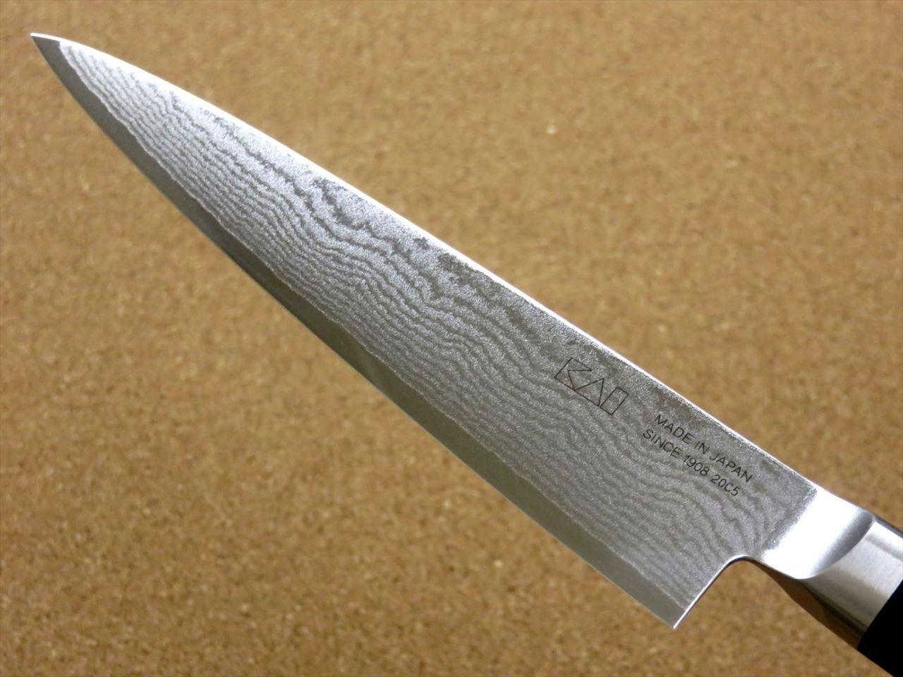 Japanese KAI MAGOROKU Kitchen Petty Utility Knife 150mm 6" Damascus steel JAPAN