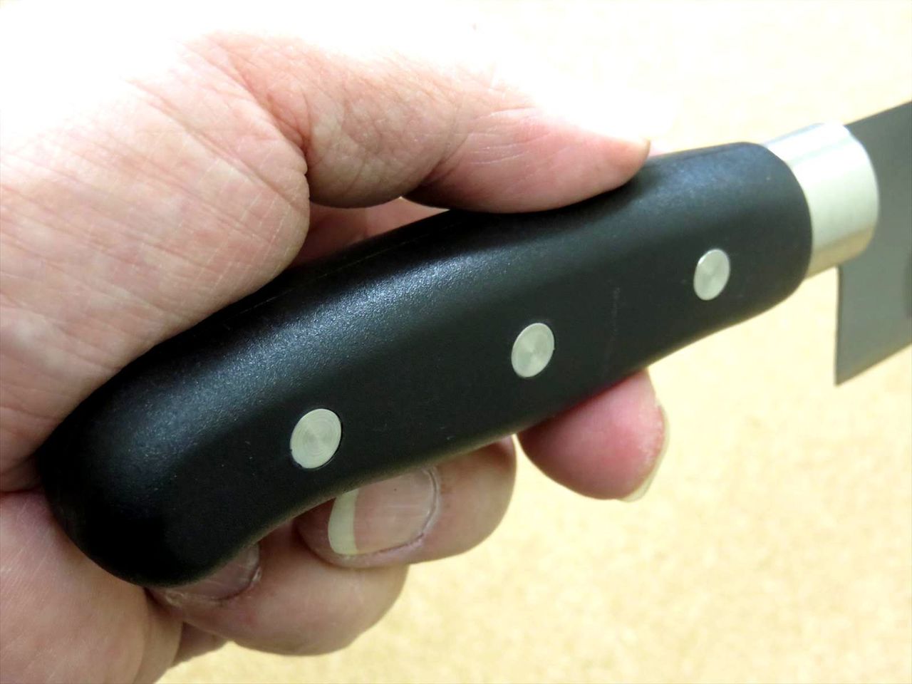 Japanese Masamune Kitchen Dimple Santoku Knife 6.7" Titanium Coating SEKI JAPAN