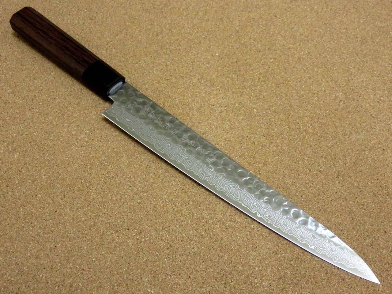 Japanese Kitchen Sujihiki Slicing Knife 240mm 9.4 inch Damascus 45 Layers JAPAN