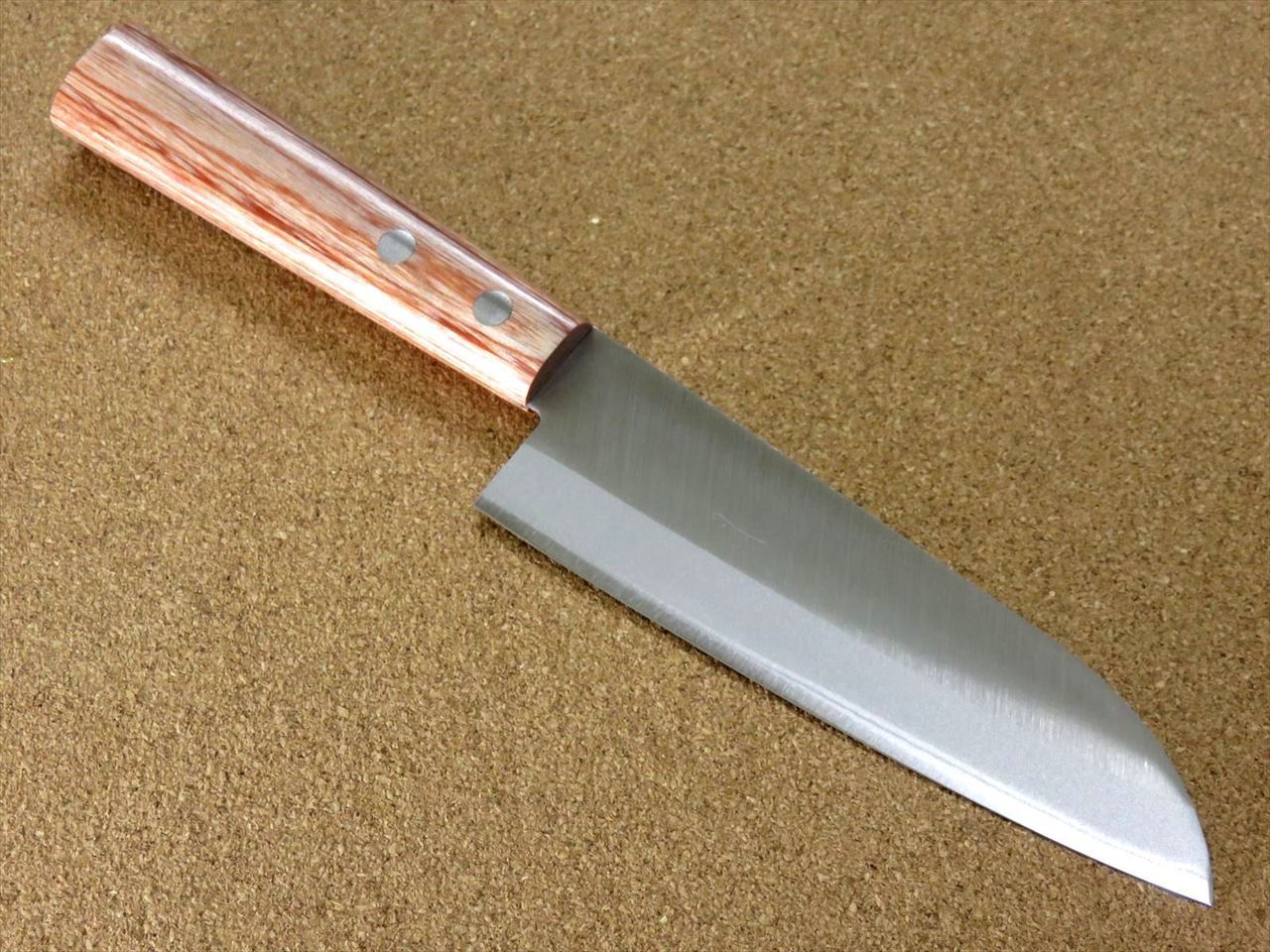 Japanese Kanetsune Kitchen Small Santoku Knife 140mm 5.5" Warikomi SEKI JAPAN