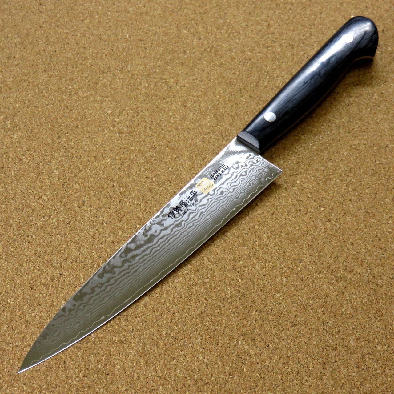 Japanese SETO ISEYA-G Kitchen Petty Utility Knife 5.9" VG-10 Damascus SEKI JAPAN