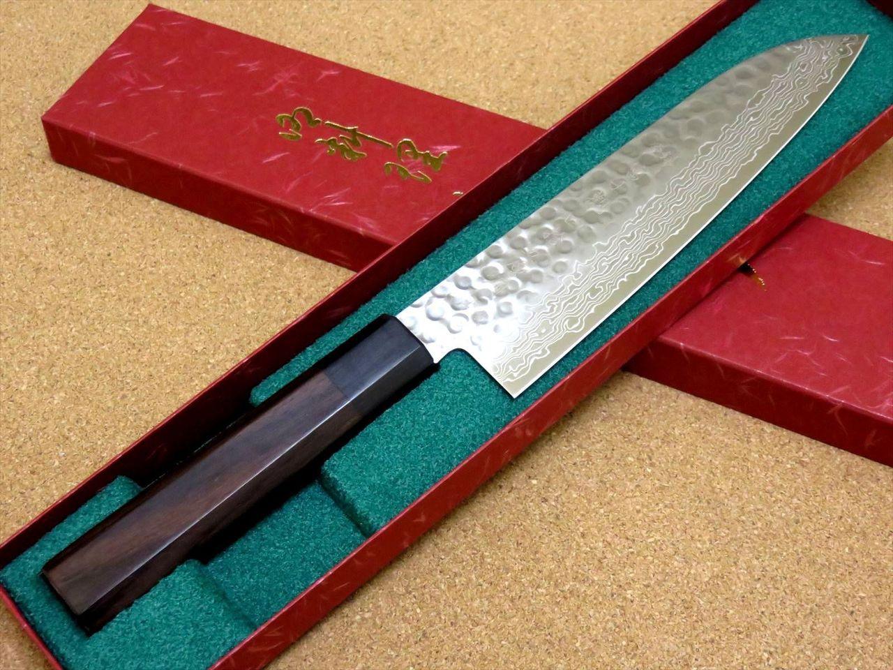 Japanese Kitchen Santoku Knife 180mm 7.1 inch Damascus 45 Layers from SEKI JAPAN