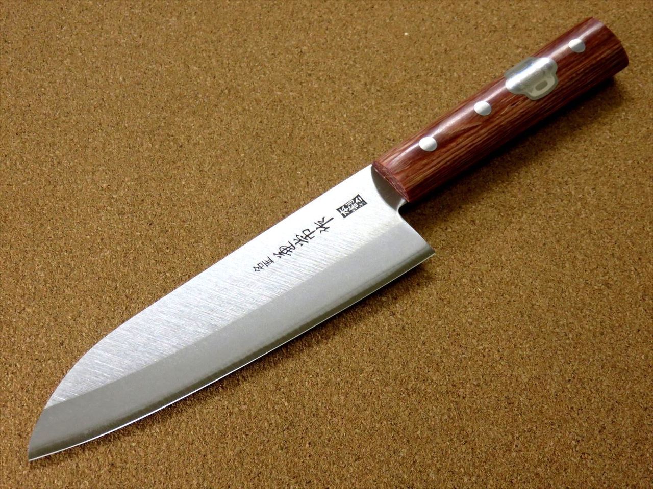 Japanese Kanetsune Kitchen Santoku Knife 165mm 6.5 inch Hon-Warikomi SEKI JAPAN