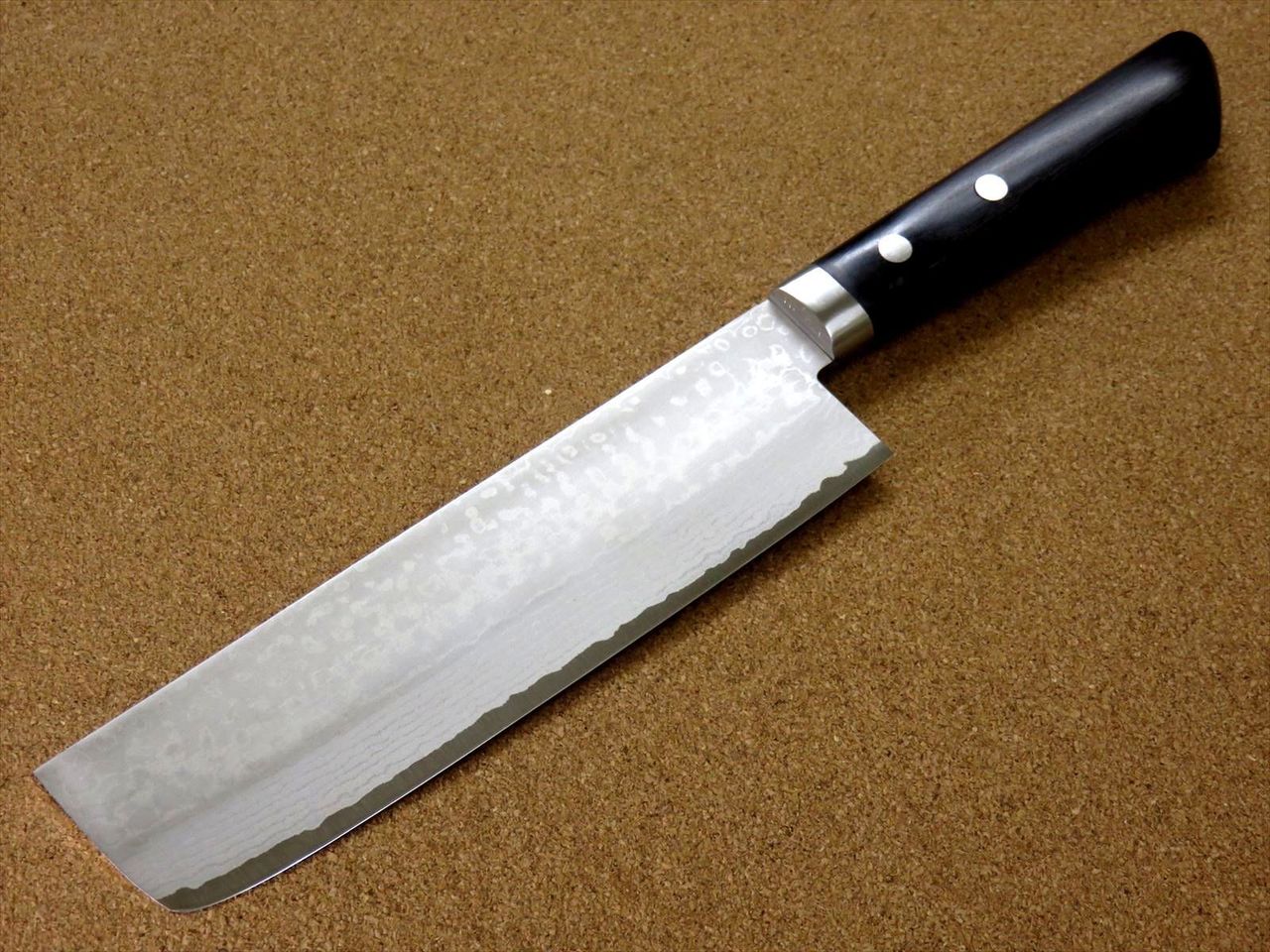 Japanese Kitchen Nakiri Vegetable Knife 165mm VG10 Damascus 17 Layers SEKI JAPAN