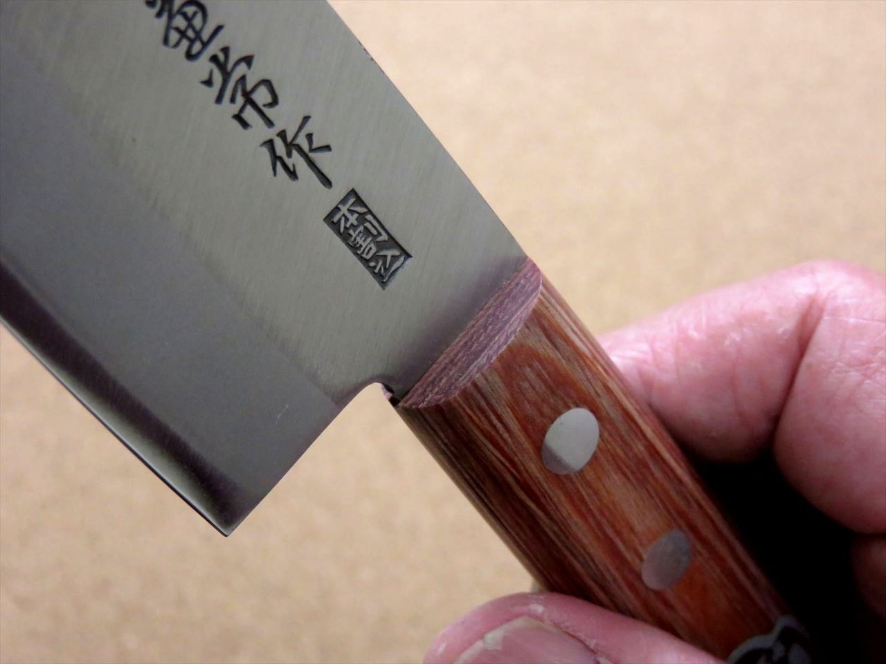 Japanese Kanetsune Kitchen Small Santoku Knife 140mm 5.5" Warikomi SEKI JAPAN