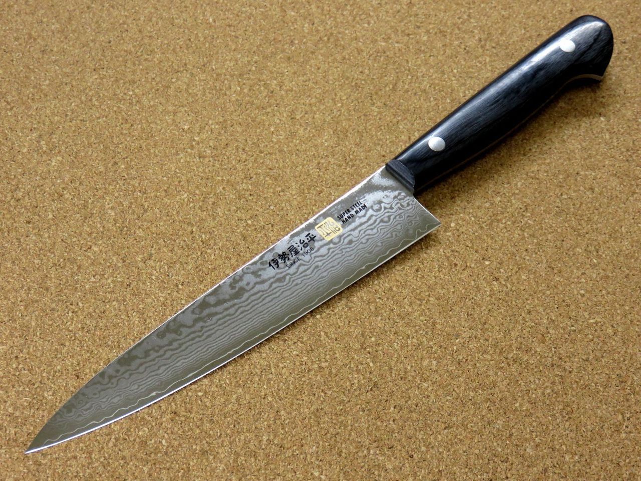 Japanese SETO ISEYA-G Kitchen Petty Utility Knife 5.9" VG-10 Damascus SEKI JAPAN