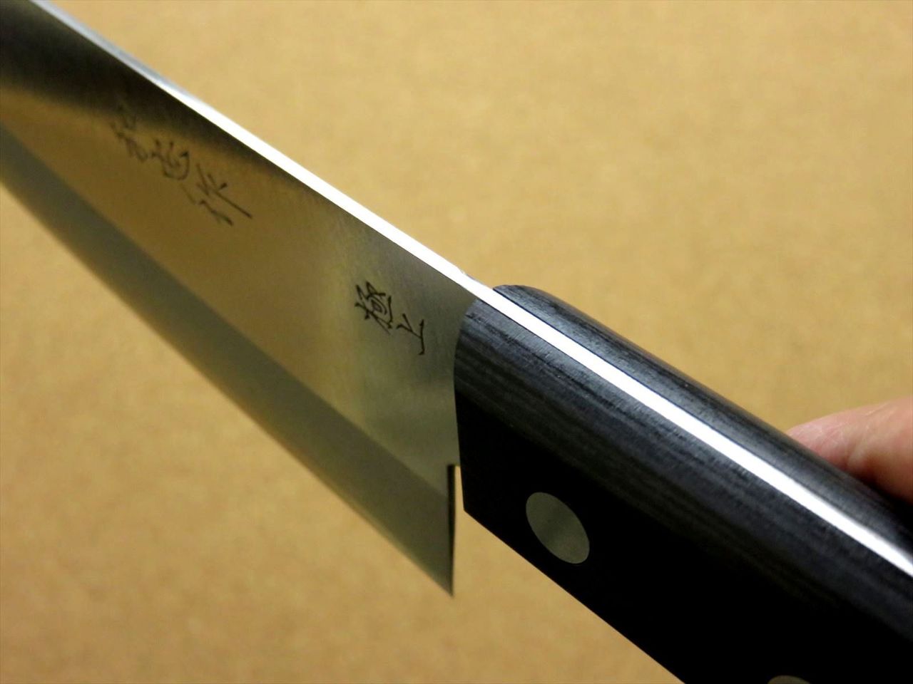 Japanese Kitchen Santoku Knife 170mm 7 inch 3 Layers White Steel #2 SEKI JAPAN