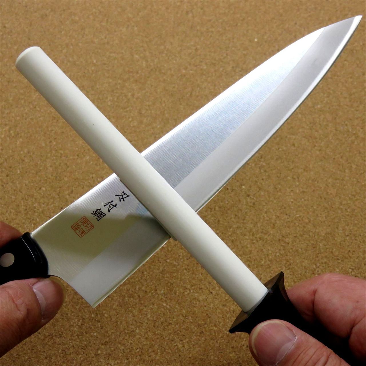 Knife Scissor Sharpener 4 in 1 Stainless Steel Ceramic Whetstone
