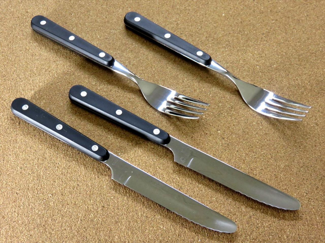 Japanese Kitchen Dinner cutlery Steak Knife & Fork Each 2 Piece Set SEKI JAPAN