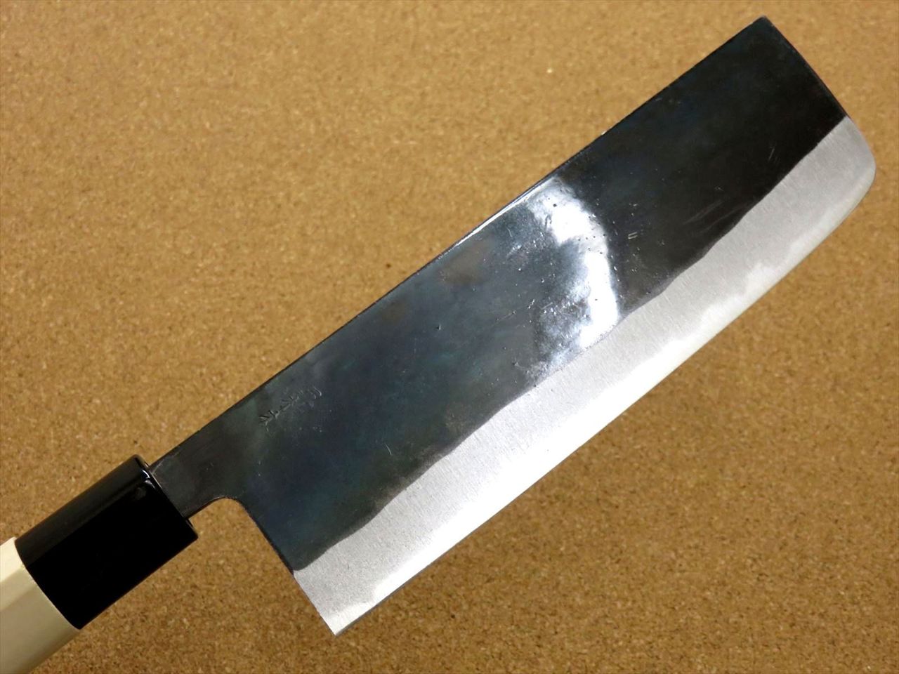 Japanese Kitchen Nakiri Vegetable Knife 6.5" Sirogami (No maker mark) SEKI JAPAN