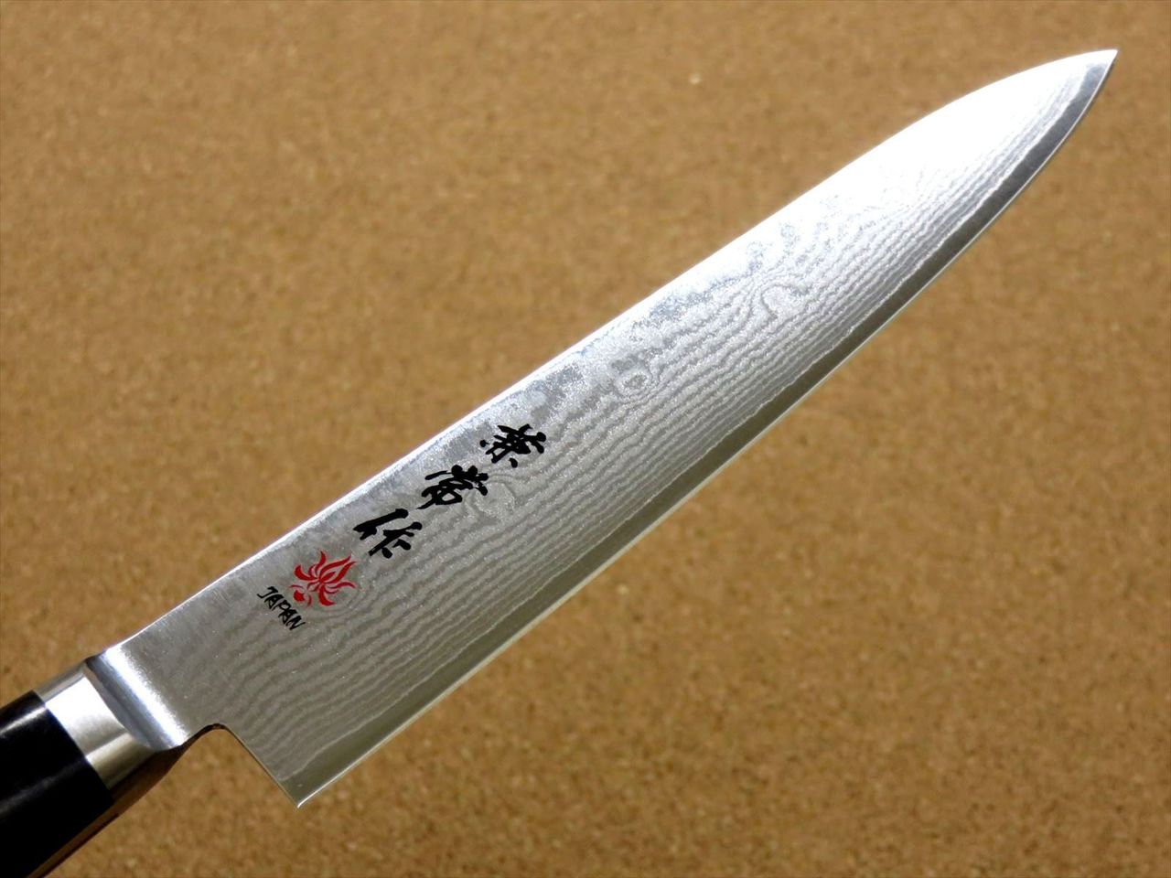 Japanese Kanetsune Kitchen Petty Utility Knife 5.9 inch VG10 Damascus SEKI JAPAN