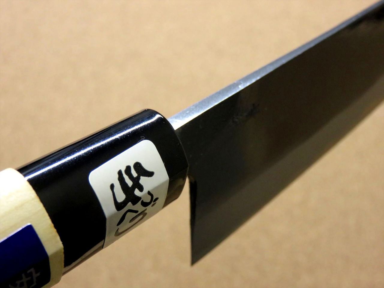 Japanese Kitchen Santoku Knife 6.5 inch Blue Steel #2 (No maker mark) SEKI JAPAN