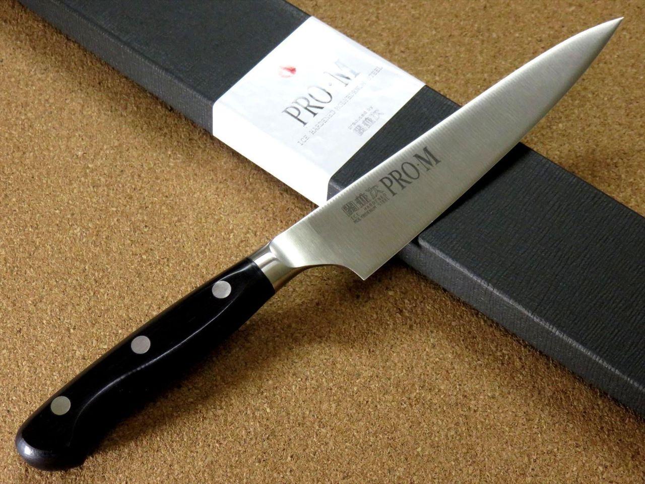 Japanese PRO-M Kitchen Petty Utility Knife 5.1 inch Fruit cutting SEKI JAPAN