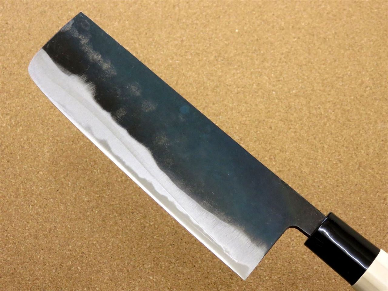 Japanese Kitchen Nakiri Vegetable Knife 6.5" Sirogami (No maker mark) SEKI JAPAN