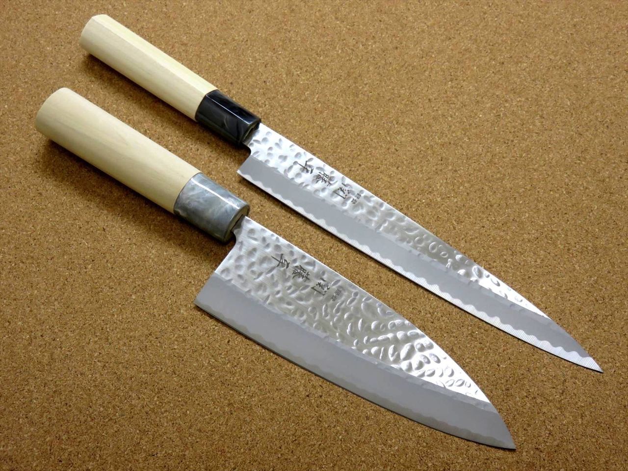 Japanese Yaxell SEKI TOBEI Kitchen Knife 2 pair Gift sets Sashimi & Deba JAPAN