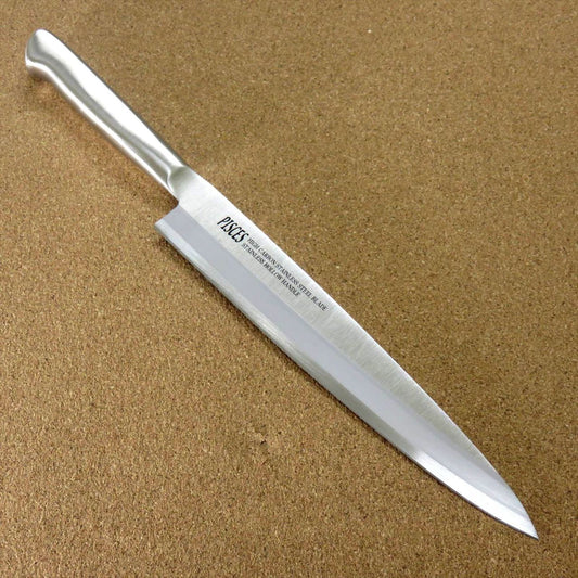 Japanese Pisces Kitchen Sashimi Yanagiba Knife 7.9" Stainless Handle SEKI JAPAN