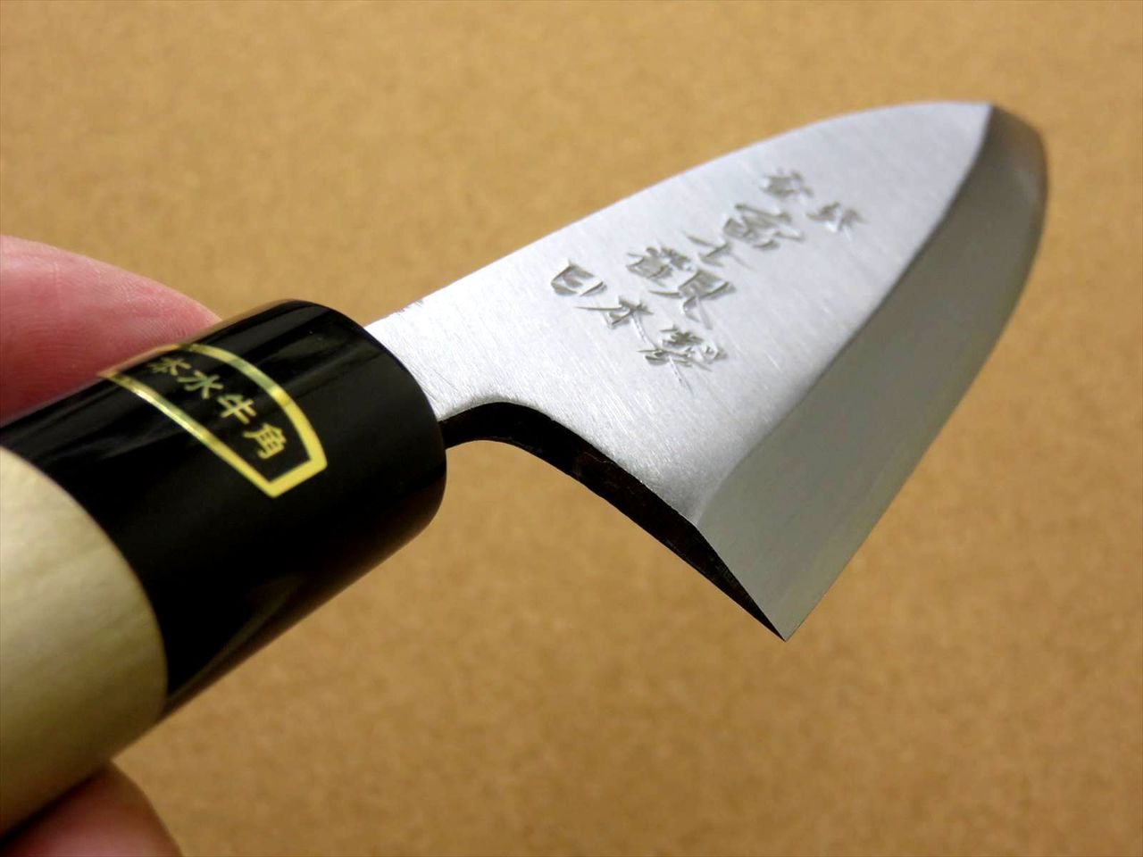 Japanese Kitchen Deba Knife 150mm 5.9 inch White Steel Shirogami #3 SEKI JAPAN