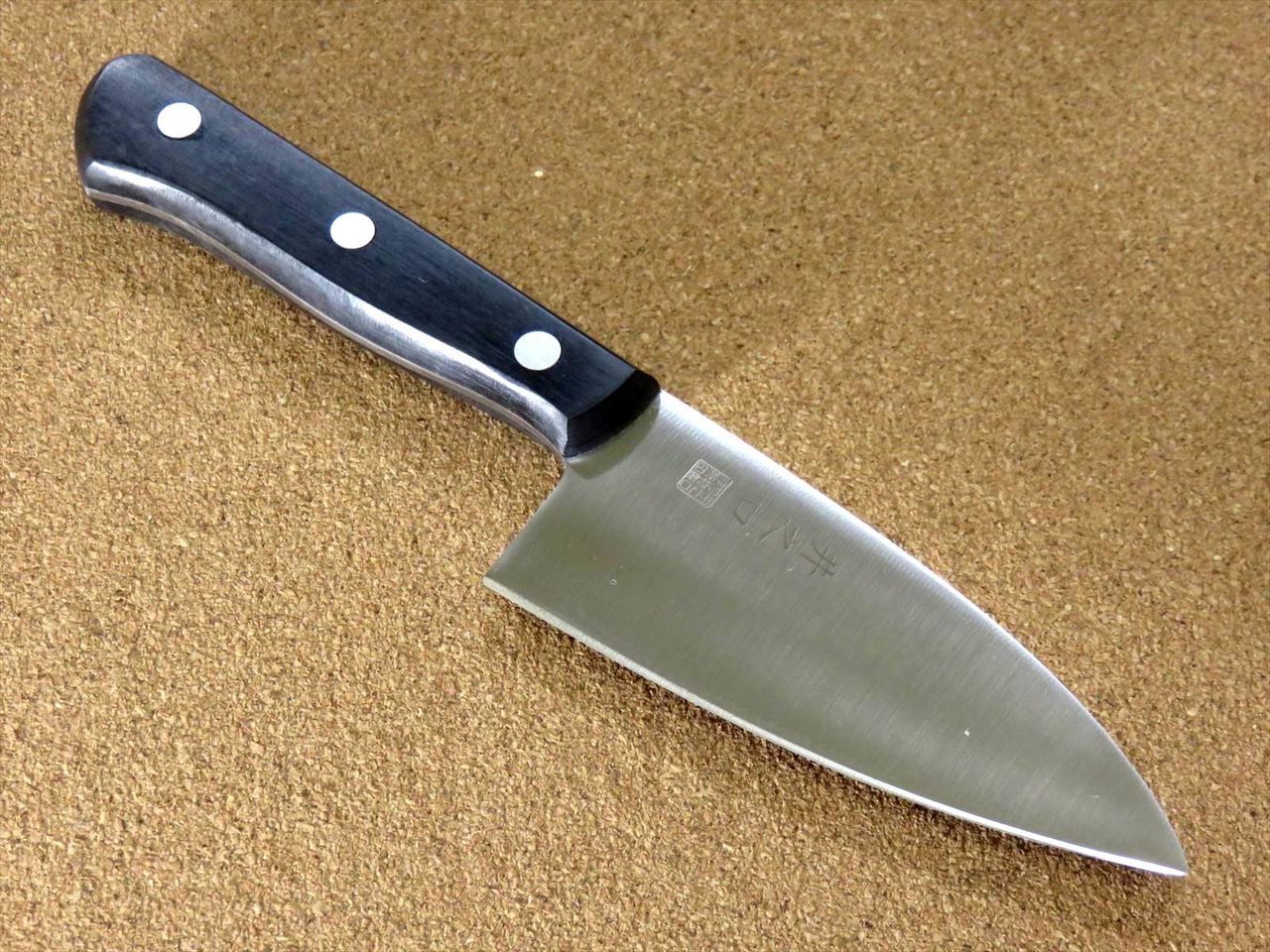 Japanese Kitchen Small Knife 110mm 4.3" Double-edged Fishing Outdoor SEKI JAPAN
