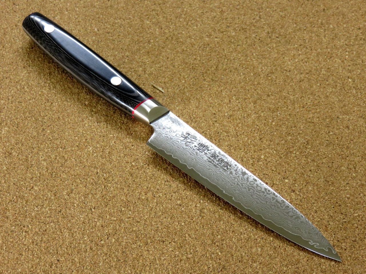 Japanese SAIUN Kitchen Petty Utility Knife 120mm 4.7" VG-10 Damascus SEKI JAPAN