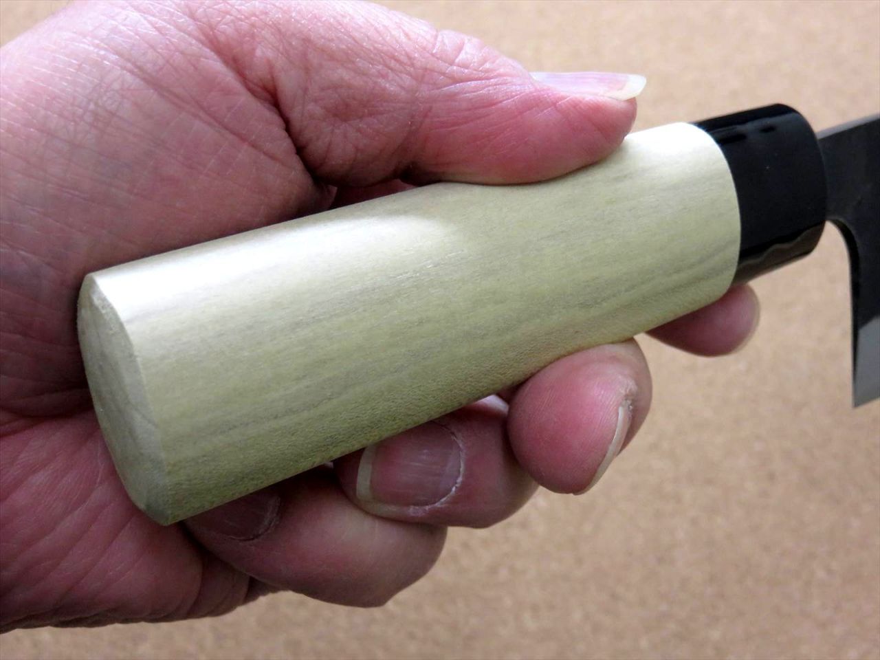 Japanese Kitchen Nakiri Vegetable Knife 6.3 inch Kuro-Uchi Blue Steel #2 JAPAN