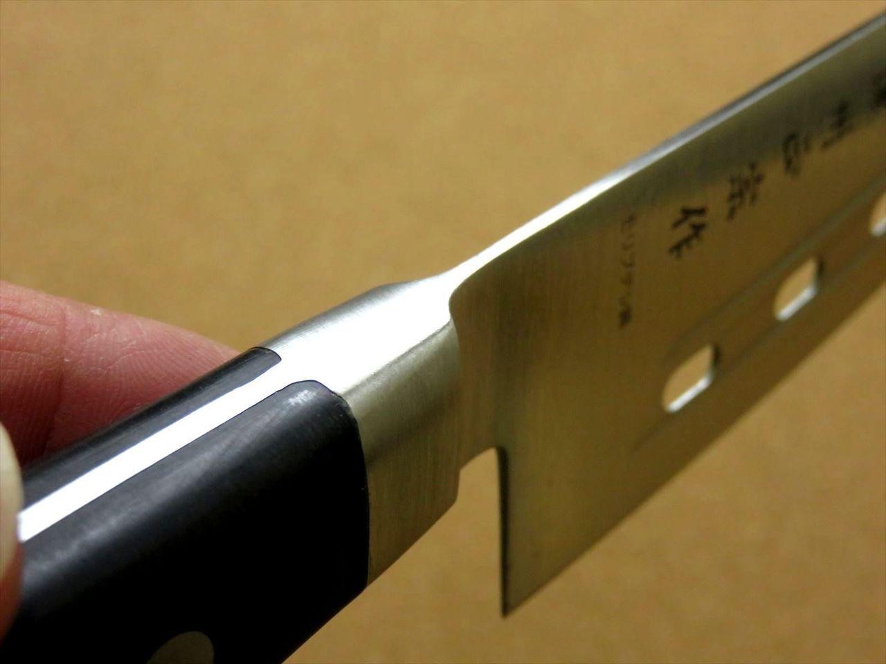 Japanese Masamune Kitchen Perforated Gyuto Chef's Knife 7.1" Bolster SEKI JAPAN