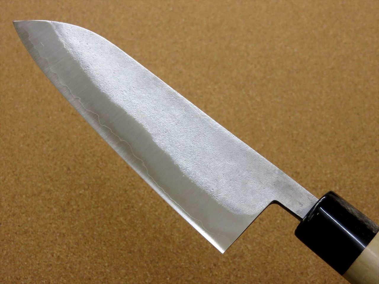 Japanese Kitchen Santoku Knife 165mm 6 1/2 inch Nashiji VG1 Stainless SEKI JAPAN