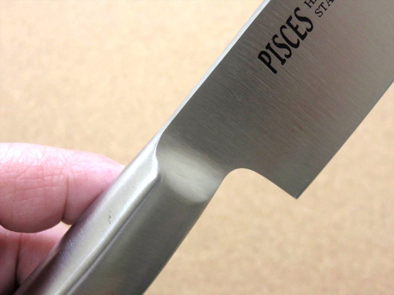 Japanese Pisces Kitchen Gyuto Chef's Knife 7.1 inch Stainless Handle SEKI JAPAN
