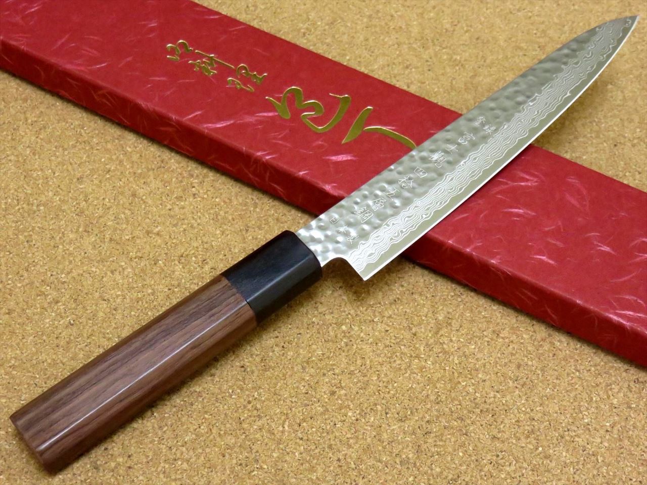 Japanese Kitchen Petty Utility Knife 150mm 5.9 inch Damascus 45 Layer SEKI JAPAN