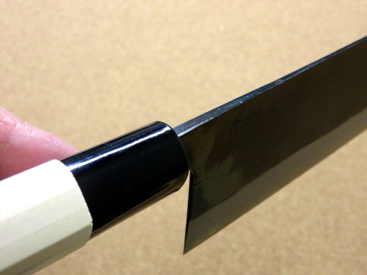 Japanese Kitchen Nakiri Vegetable Knife 6.5" Sirogami (No maker mark) SEKI JAPAN