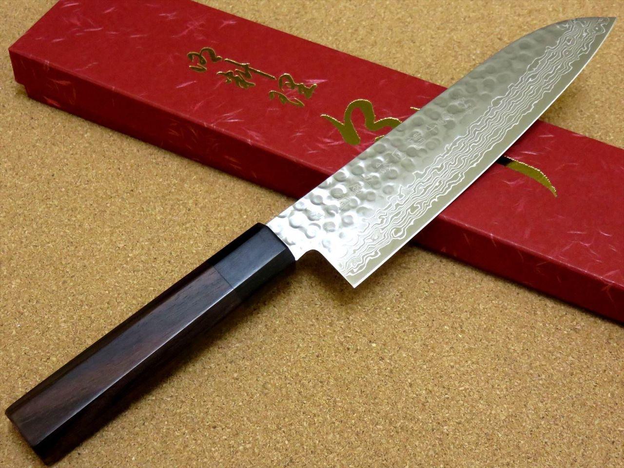 Japanese Kitchen Santoku Knife 180mm 7.1 inch Damascus 45 Layers from SEKI JAPAN