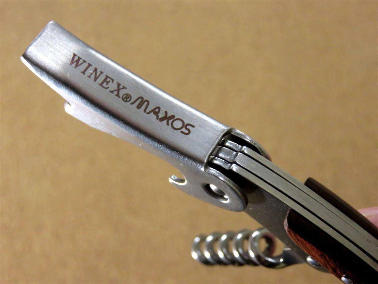 Japanese Sommelier Knife Corkscrew Wine Bottle Opener Brown Plywood SEKI JAPAN