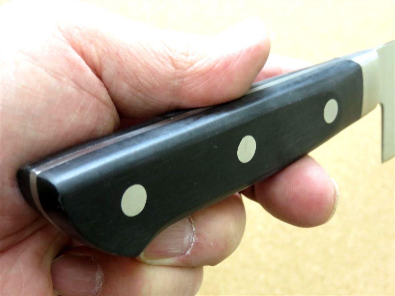 Japanese Masamune Kitchen Perforated Gyuto Chef's Knife 7.1" Bolster SEKI JAPAN