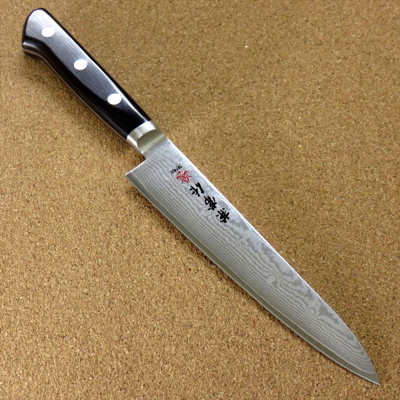 Japanese Kanetsune Kitchen Petty Utility Knife 5.9 inch VG10 Damascus SEKI JAPAN