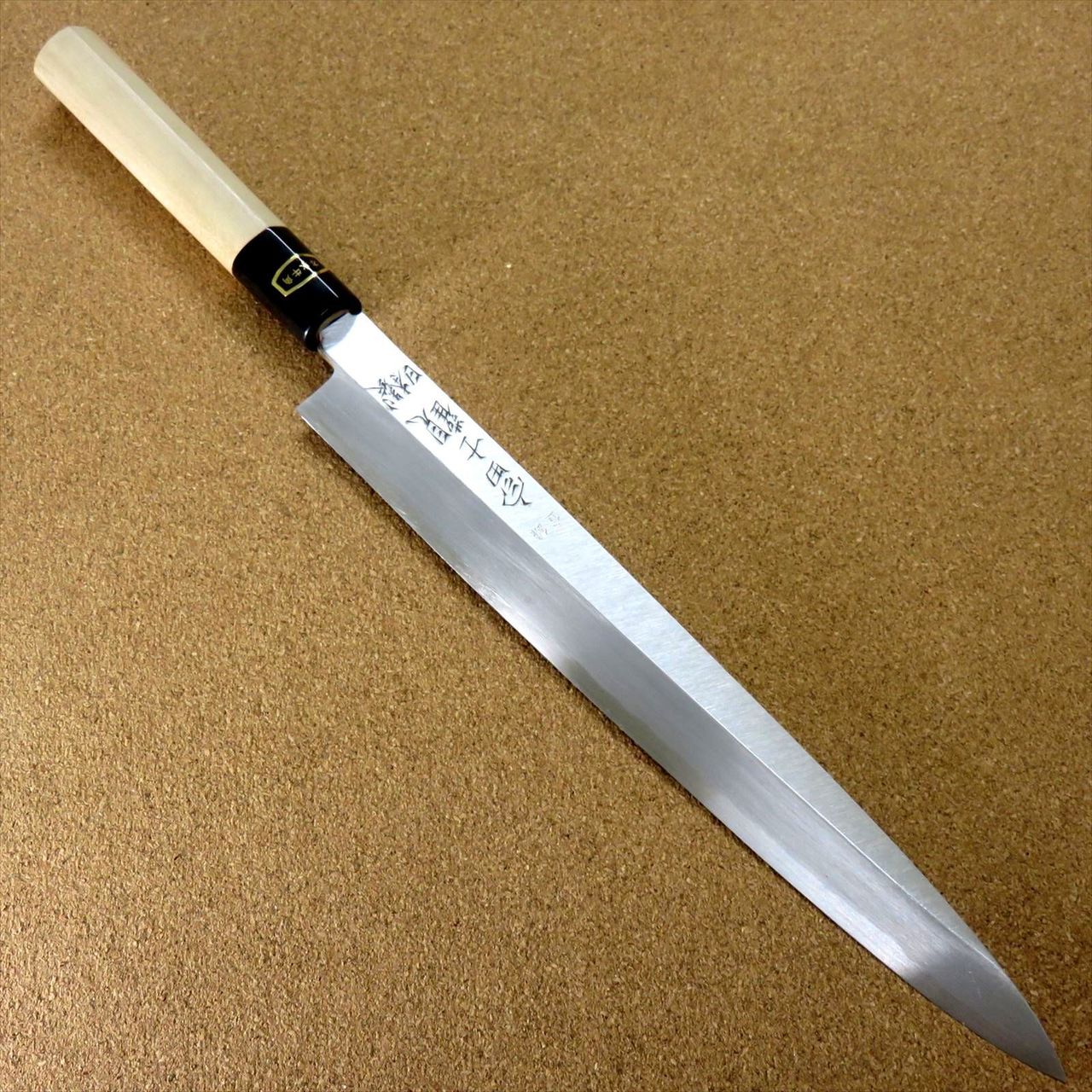 Japanese Kitchen Sashimi Yanagiba Knife 265mm 10.4 inch White Steel 3 SEKI JAPAN