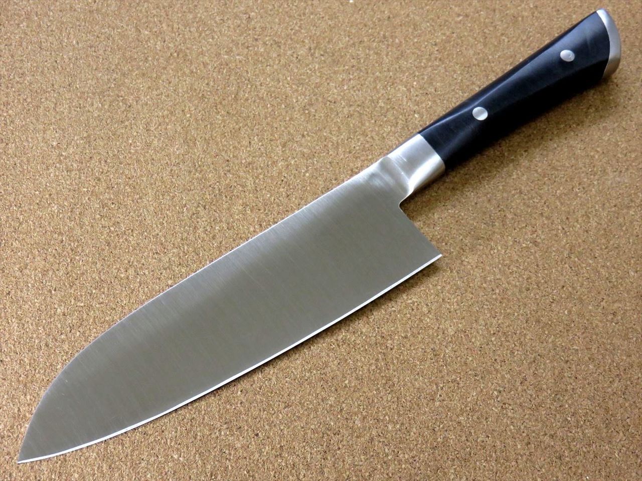 Japanese Masamune Kitchen Santoku Knife 170mm 6.7" Double Bolstered SEKI JAPAN