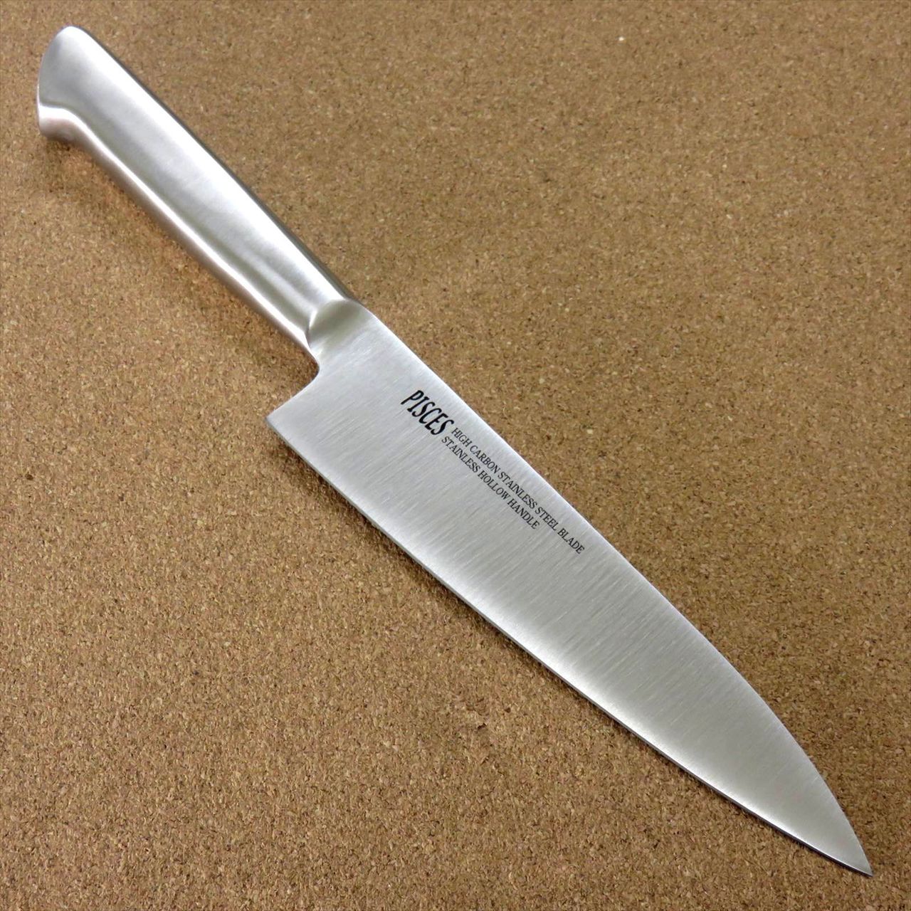 Japanese Pisces Kitchen Gyuto Chef's Knife 7.1 inch Stainless Handle SEKI JAPAN