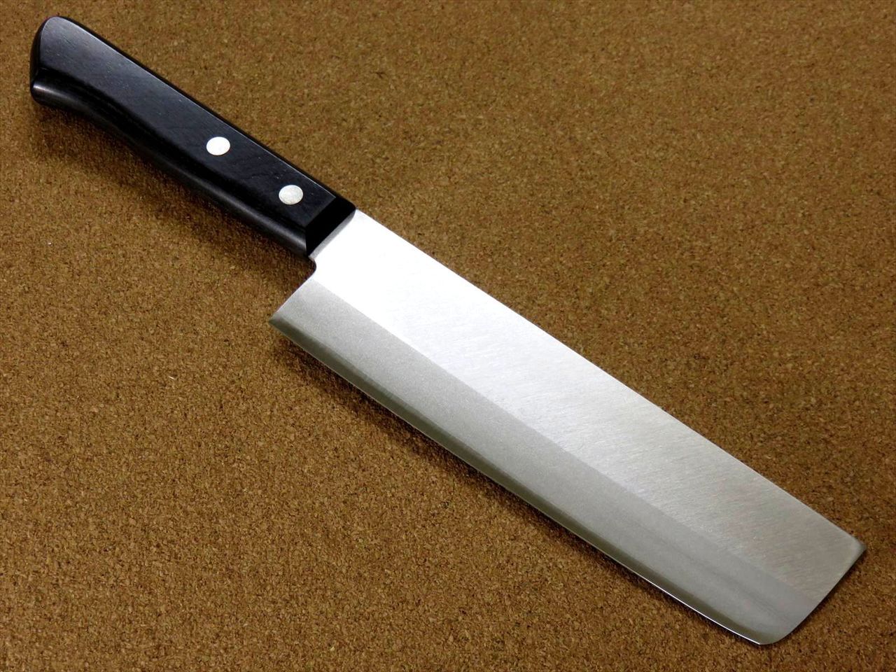 Japanese Kanetsune Kitchen Nakiri Vegetable Knife 6.5" Carbon 3 layer SEKI JAPAN