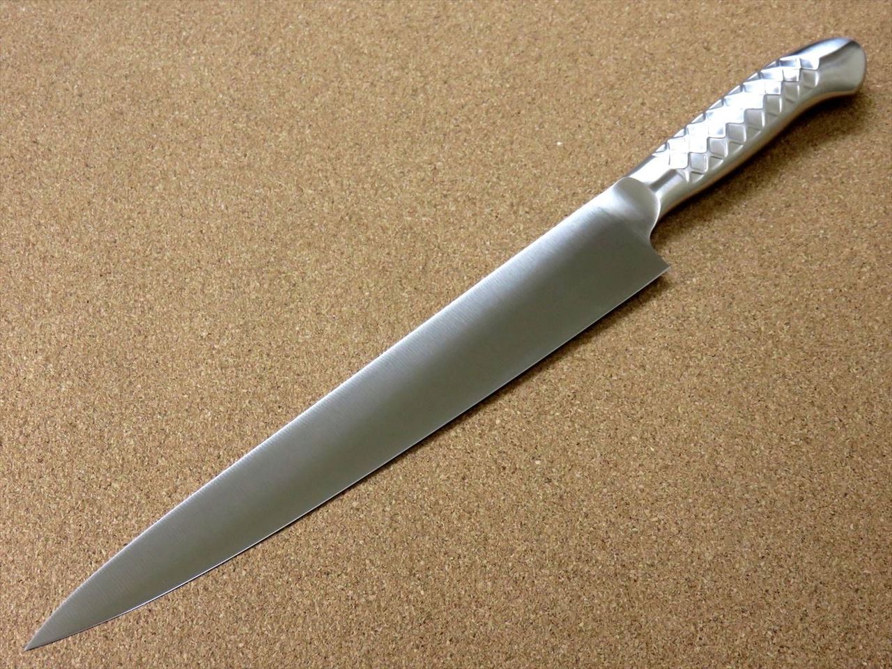 Japanese PRO-S Kitchen Sujihiki Slicing Knife 9.4" Stainless Handle SEKI JAPAN