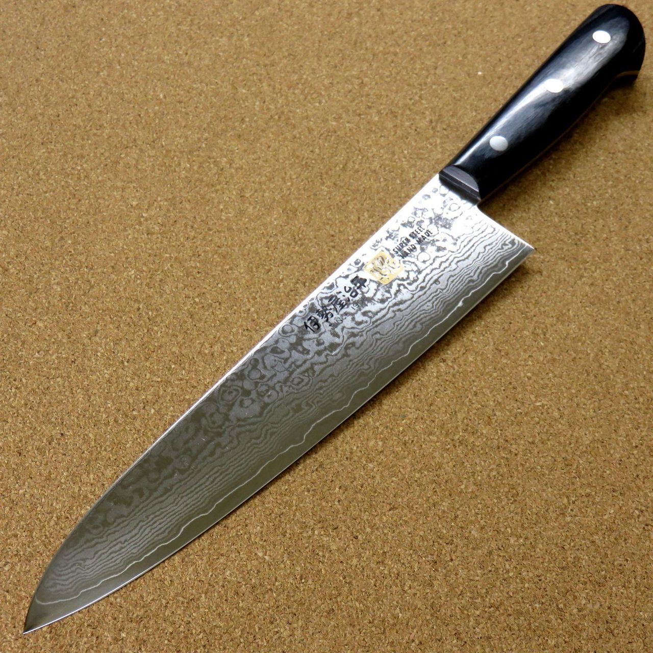 Japanese SETO ISEYA-G Kitchen Gyuto Chef's Knife 8.3" VG-10 Damascus SEKI JAPAN