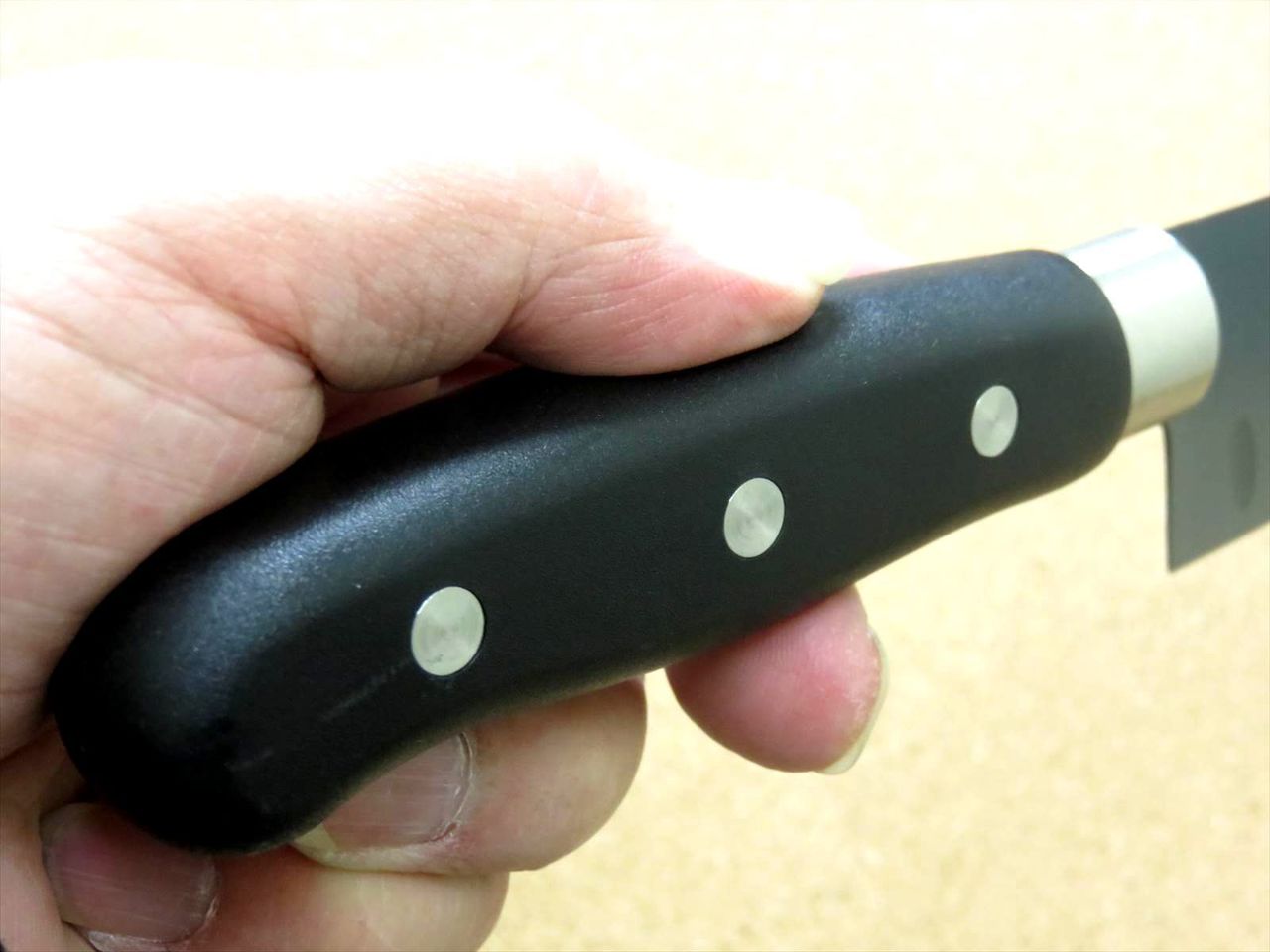 Japanese Masamune Kitchen Dimple Chef's Knife 6.7" Titanium Coating SEKI JAPAN