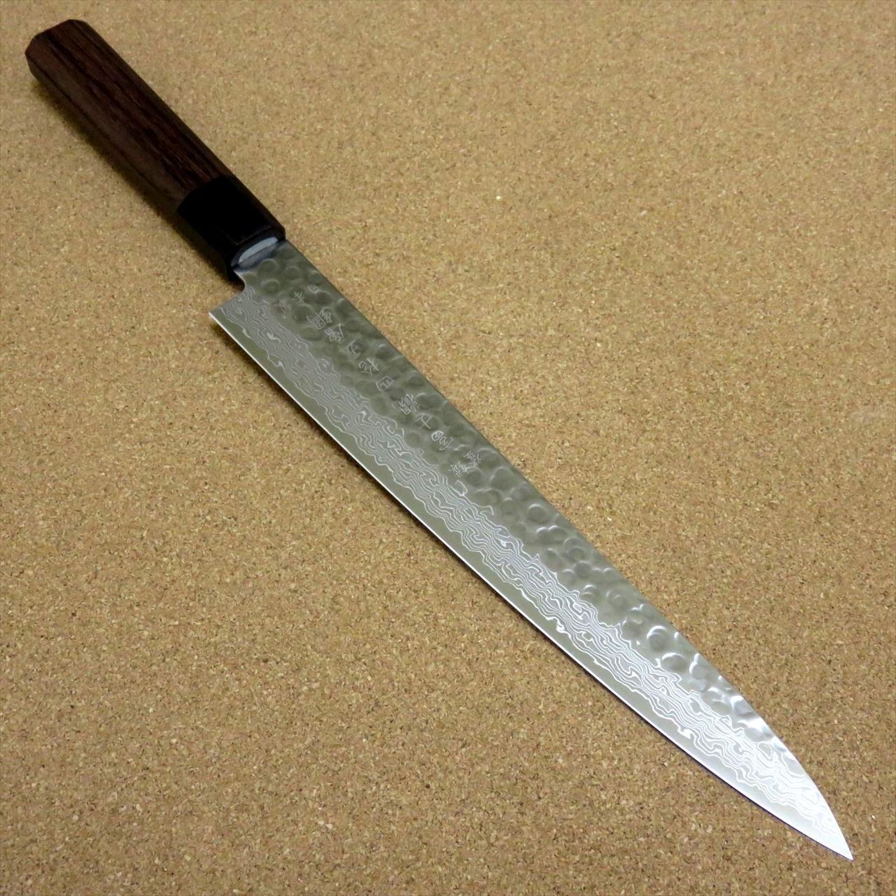 Japanese Kitchen Sujihiki Slicing Knife 240mm 9.4 inch Damascus 45 Layers JAPAN