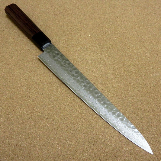 Japanese Kitchen Sujihiki Slicing Knife 240mm 9.4 inch Damascus 45 Layers JAPAN
