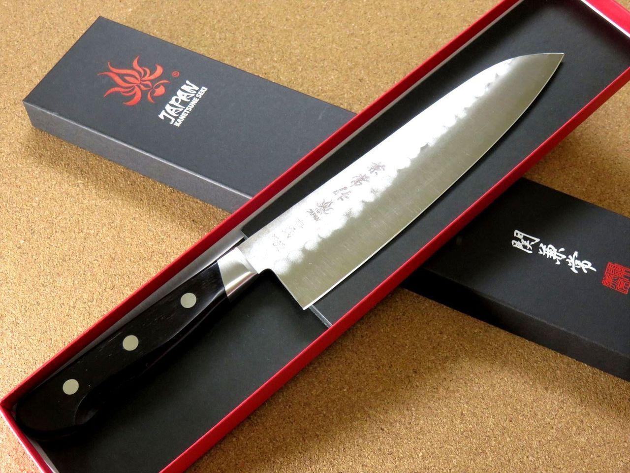 Japanese Kanetsune Kitchen Gyuto Chef Knife 7.9" Carbon Blue Steel #2 SEKI JAPAN