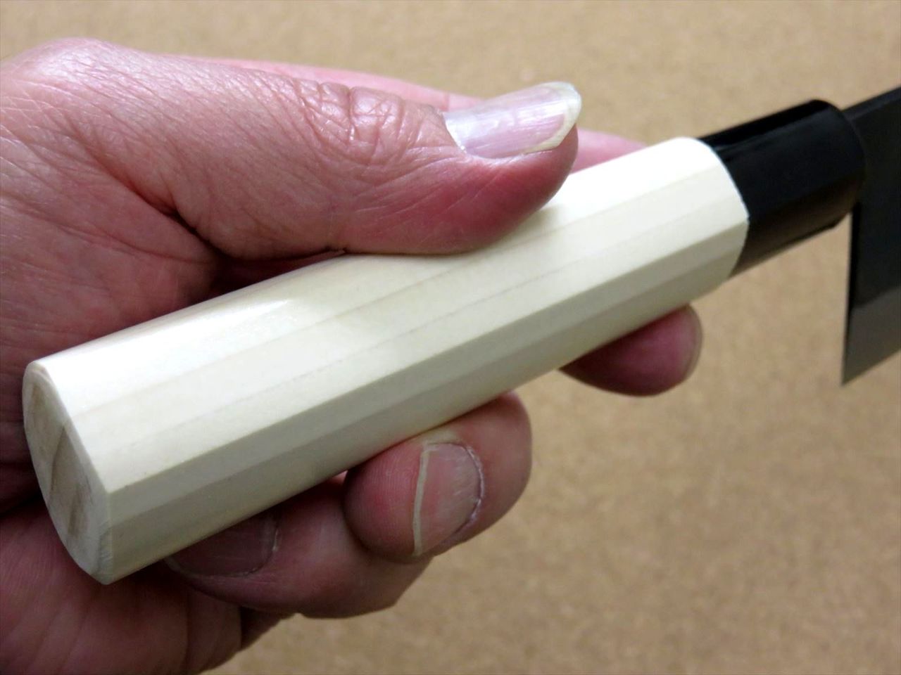 Japanese Kitchen Nakiri Vegetable Knife 6.5" Sirogami (No maker mark) SEKI JAPAN