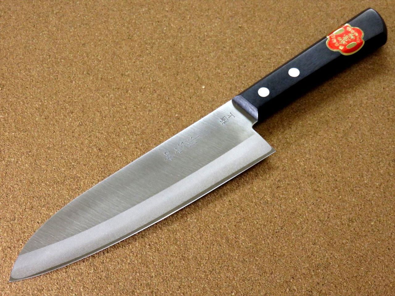 Japanese Kitchen Santoku Knife 170mm 7 inch 3 Layers White Steel #2 SEKI JAPAN