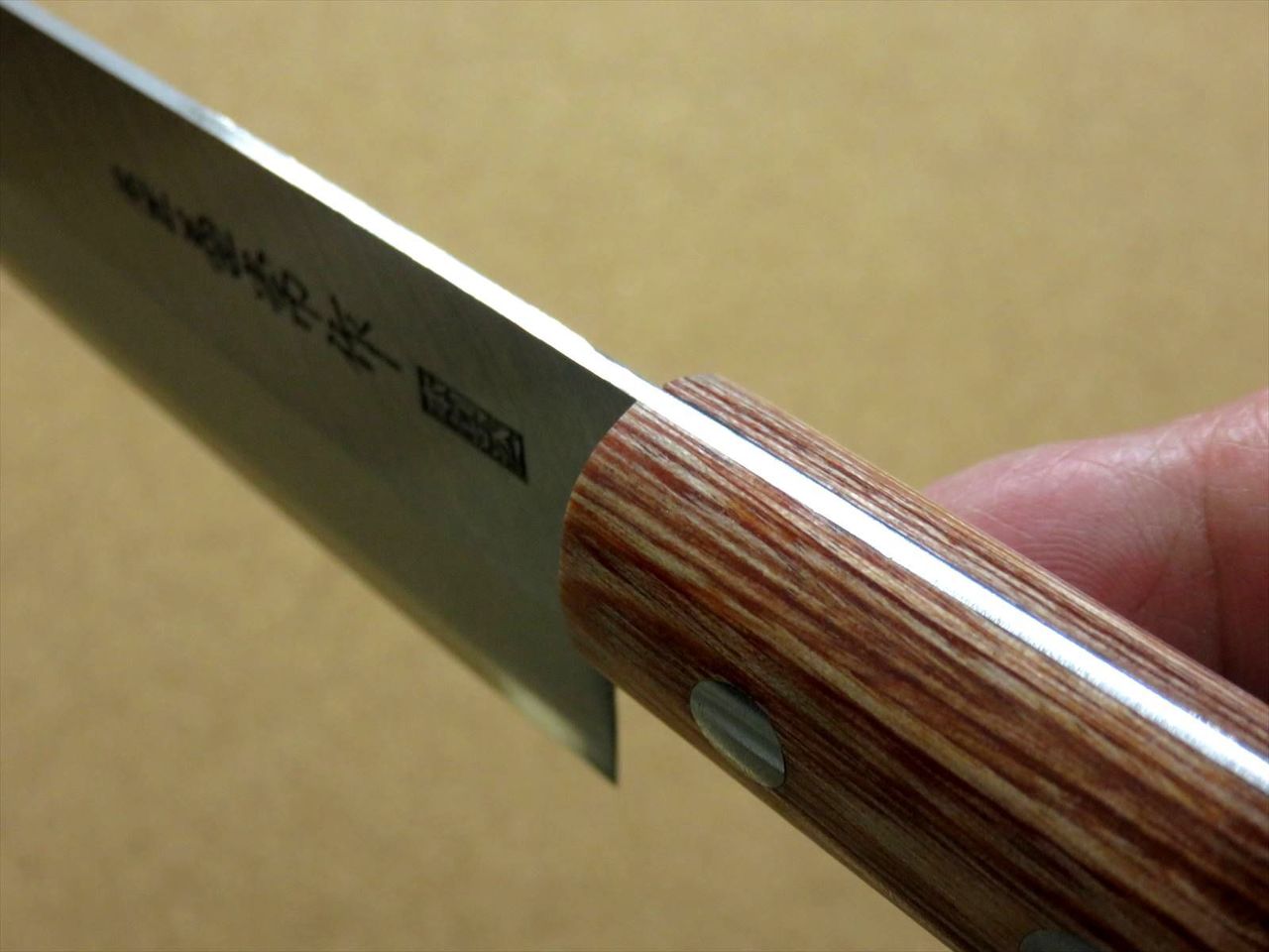 Japanese Kanetsune Kitchen Small Santoku Knife 140mm 5.5" Warikomi SEKI JAPAN