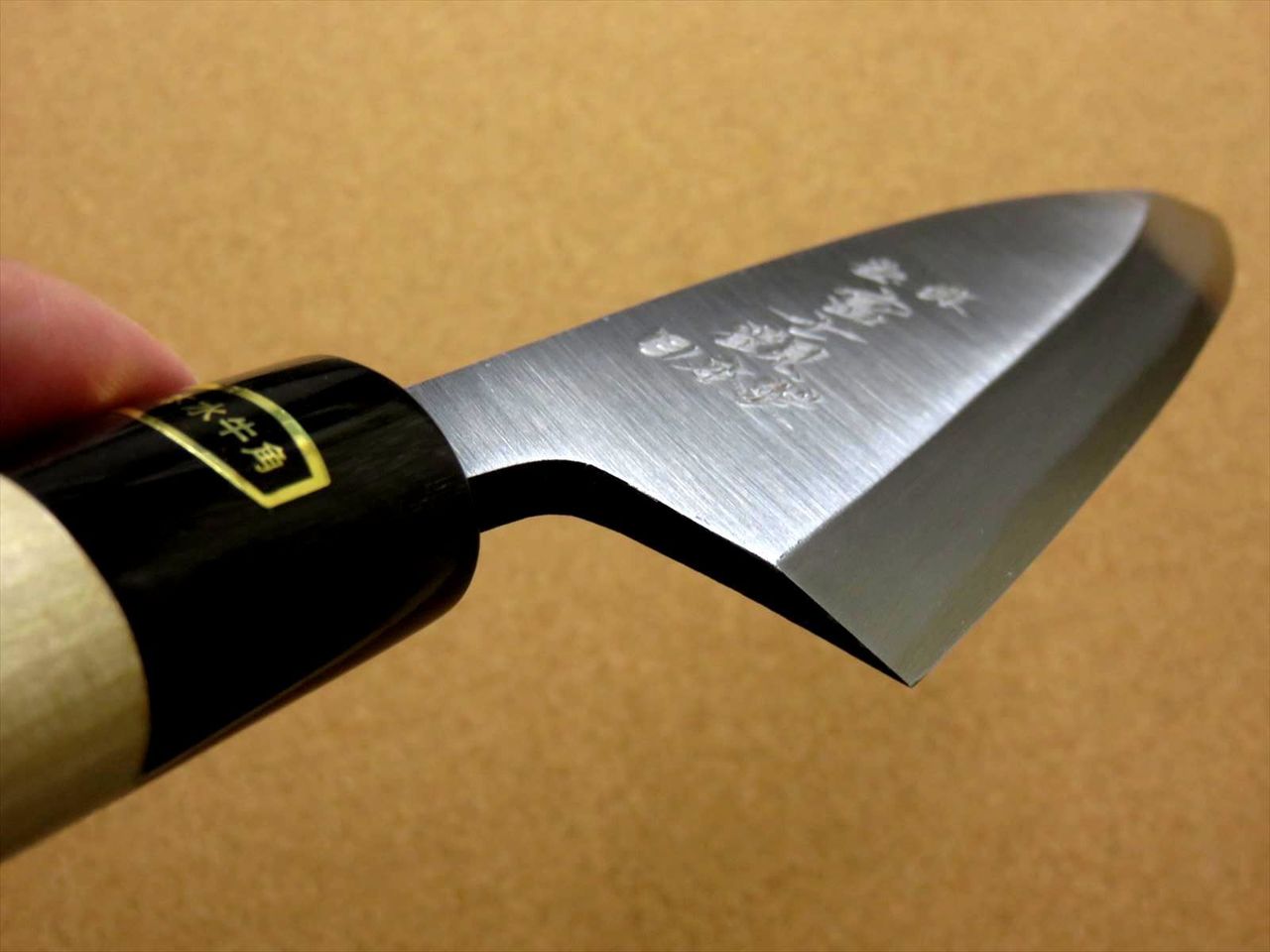 Japanese Kitchen Deba Knife 180mm 7.1 inch White Steel Shirogami #3 SEKI JAPAN